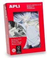 Etiquettes bijouterie à trou et ficelle blanche - 15 x 24 mm AGIPA Lot de 1000