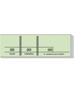 BLOCS DE TICKETS : Passe-partout - Vert  96405E