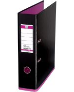 Image OXFORD : Classeur à levier - Dos 80 mm - MyColour - Noir/Rose 100081035