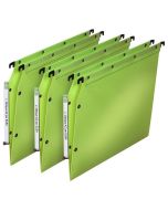 Dossiers suspendus pour armoire - Forme V - Vert L'OBLIQUE Lot de 10