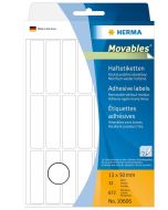 10606 HERMA : Lot de 672 étiquettes adhésives amovibles - 50,0 x 13,0 mm - Blanc
