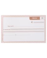 Reçu Carnet à souche Autocopiant Dupli - 105 x 180 mm Le Dauphin 1202D Modèle