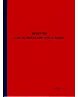 Registre d'objets mobiliers Vide grenier Manifestations publiques 1415 ELVE