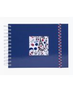 Album photos à spirales - 230 x 160 mm - Bleu : EXACOMPTA French'Class image