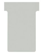 Fiches T - Indice 2 / 60 mm - Gris : NOBO Lot de 100 Modèle
