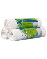 Photo Sacs poubelle - 20 litres - Blanc : SECOLAN