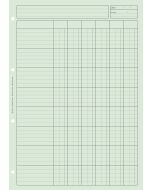 Bloc Audit Vert à 6 colonnes - Feuille de travail ELVE 2663