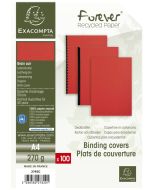 Couverture pour Reliure A4 - Carton - Rouge EXACOMPTA Lot de 100 Visuel