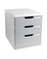 EXACOMPTA : Module de rangement 3 tiroirs Modulo - Gris/Granit