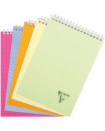 Bloc-Notes quadrillé à spirale - 148 x 210 mm A5 : CLAIREFONTAINE Linicolor Visuel