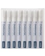 Marqueurs à craie - 6 mm - Blanc : EUROPEL Lot de 8 image