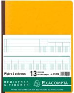 Registre 13 colonnes - 320 x 250 mm EXACOMPTA 4130E Modèle