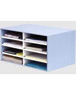 Trieur de Bureau - 8 compartiments - Bleu/Blanc : FELLOWES Bankers Box Visuel