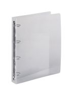 Exacompta 51342E Crystal : Classeur souple Cristal - 4 anneaux