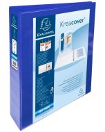 Classeur personnalisable avec 3 Pochettes - Bleu - 2 anneaux de 40 mm EXACOMPTA Image