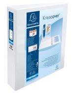 EXACOMPTA 51823E : Classeurs personnalisables avec 3 pochettes - Blanc