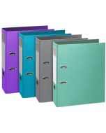 Classeur à levier - 2 anneaux de 80 mm - Assortiment : EXACOMPTA Teksto image