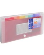 55398E EXACOMPTA : Trieur - 7 compartiments - Blanc transparent photo