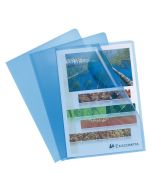 56112E  EXACOMPTA : Pochettes à coins A4 - PP12  Bleu