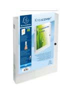 EXACOMPTA : Boîte de classement personnalisable blanc - Dos 40 mm 59988E