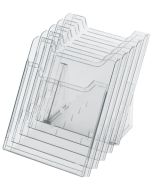 EXACOMPTA 60258 : Porte-documents de table - A4 vertical - Cristal