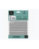 Pochette de Chiffres adhésifs de 0 à 9 - 10 mm - Noir : EXACOMPTA image