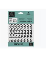 Pochette de Chiffres adhésifs de 0 à 9 - 20 mm - Noir : EXACOMPTA image