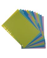 Jeu de 12 Intercalaires A4 perforés - Assortiment : EXACOMPTA Forever Young image
