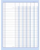 ELVE  : Registre 81061 - Journal de 6 colonnes sur 1 page - 297 x 210 mm (Cahier comptable)