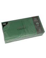 Photo Lot de 250 serviettes de table unies Vert foncé PAP STAR Restaurant