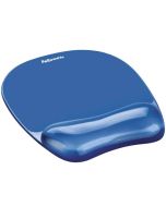 Photo Tapis de souris avec repose-poignet Gel Cristal - Bleu Fellowes 9114120 Image