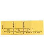 Passe-partout Jaune Carnet de tickets Coupon modèle