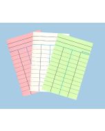 Fiches Bibliothèques Blanches - 4 Colonnes ELVE B754 Lot de 100 image