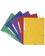 Chemise à élastiques 3 rabats Carte lustrée 400 g - Assortiment : EXACOMPTA Modèle