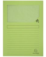 Lot de 100 Chemises à fenêtre - Vert clair : EXACOMPTA Forever Image