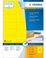 4406 HERMA : Étiquettes adhésives - Multi-usages - 70,0 x 37,0 mm - Jaune
