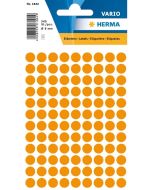 HERMA 1844 : Lot de 540 étiquettes adhésives rondes - 8,0 mm - Orange fluo