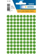 HERMA : Lot de 540 étiquettes adhésives rondes - 8,0 mm - Vert foncé