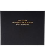 Livre de police automobile Registre d'objets mobiliers garagistes et VO 4441E Exacompta