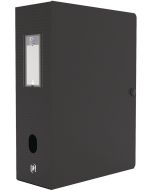 Photo OXFORD : Boite de classement Memphis avec bouton - Noir - Dos de 100 mm