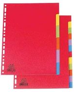 Photo OXFORD : Jeu de 12 intercalaires neutres - 225 x 297 mm couleurs 400079615