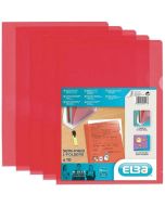 Photo pochettes à coins A4 -  Rouge ELBA 100206709