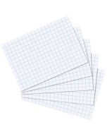 Photo Lot de 100 fiches Bristol quadrillées - 74 x 105 mm - Blanc HERLITZ 10621431