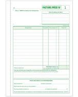 Facturier Auto-entrepreneur  Carnet Modèle Exacompta 13293E