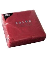 Photo Lot de 50 serviettes de table unies - Bordeaux PAP STAR Restaurant 14223