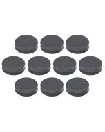 Photo Lot de 10 Aimants ronds Ergo - 30 mm - Gris : MAGNETOPLAN 16640101