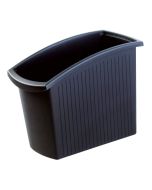 Photo Corbeille à papier rectangulaire 18 litres - Noir : HAN MONDO