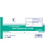 Photo Carnet de quittance de loyer autocopiant Tripli - 105 x 210 mm ELVE