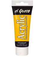 Photo Peinture acrylique EL Greco - 75 ml - Jaune cadmium KREUL tube