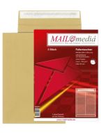 Photo Pochettes d'expédition à soufflets - 250 x 353 mm - Marron : MAIL MEDIA Lot de 5 (39005/7)